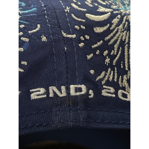 Vintage Daytona 2005 Pepsi 400 Racing Cap Blue & Silver Fireworks Design - Picture 9 of 9